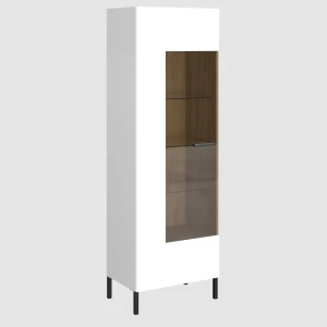 Βιτρίνα Santes Χρυσό Δρυς-Λευκό 64.2X42X197.5Cm