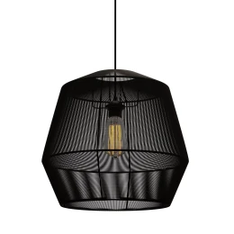 Κρεμαστό Μονόφωτο Φωτιστικό Μάυρο 803 Ε27 Φ39X120Cm