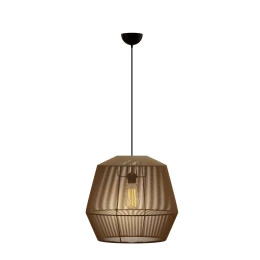 Κρεμαστό Μονόφωτο Φωτιστικό Καφέ 803 Ε27 Φ39X120Cm