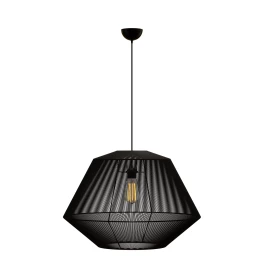 Κρεμαστό Μονόφωτο Φωτιστικό Μάυρο 804 Ε27 Φ60X120Cm