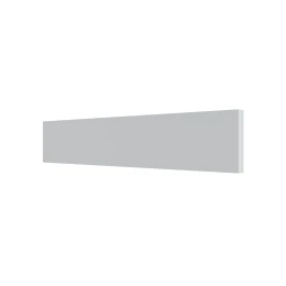 Ξύλινη Μπάζα Λευκή 40X10X1.6Cm