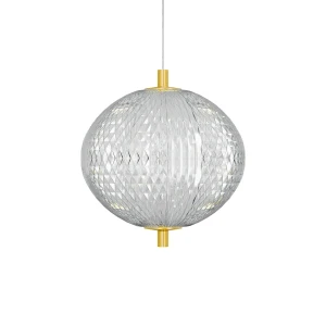 Φωτιστικό Κρεμαστό Led 15W 4000K Χρυσό 15X15X120Cm