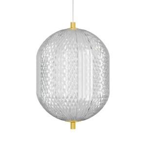 Φωτιστικό Κρεμαστό Led 18W 4000K Χρυσό 20X15X120Cm