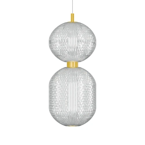 Φωτιστικό Κρεμαστό Led 30W 4000K Χρυσό 39X15X120Cm