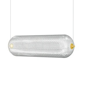 Φωτιστικό Κρεμαστό Ράγα Led 60W 4000K Χρυσό 60X15X120Cm