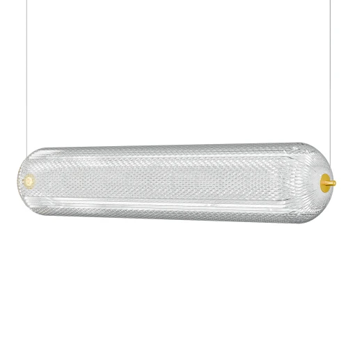 Φωτιστικό Κρεμαστό Ράγα Led 80W 4000K Χρυσό 80X15X120Cm