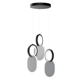 Φωτιστικό Κρεμαστό Symmetric 1G Led 45W Νίκελ Ματ Φ25X120Cm