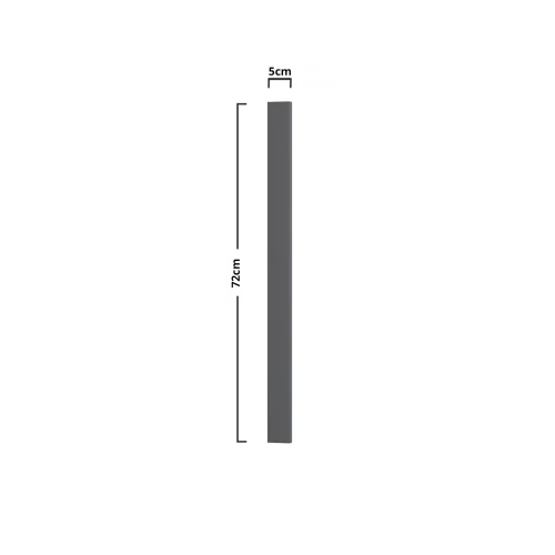 Modest Καταφραγή Ντουλαπιού Ανθρακί 5X1.6X72Cm