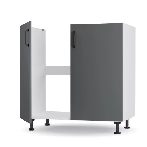 Modest Κάτω Ντουλάπι Νεροχύτη Ανθρακί 80X48X82Cm Modest Κάτω Ντουλάπι Νεροχύτη Ανθρακί 80X48X82Cm