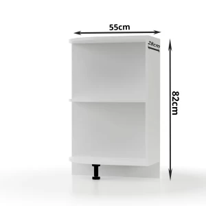 Modest Κάτω Γωνιακό Ντουλάπι Λευκό 28X55X82Cm Modest Κάτω Γωνιακό Ντουλάπι Λευκό 28X55X82Cm