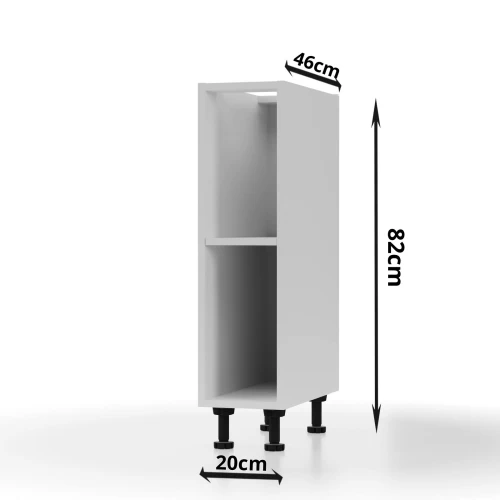 Modest Κάτω Ντουλάπι Λευκό 20X46X82Cm Modest Κάτω Ντουλάπι Λευκό 20X46X82Cm