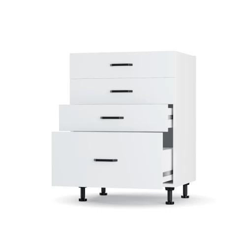 Modest Κάτω Ντουλάπι Συρταριέρα Λευκό  60X48X82 Εκ Modest Κάτω Ντουλάπι Συρταριέρα Λευκό  60X48X82 Εκ