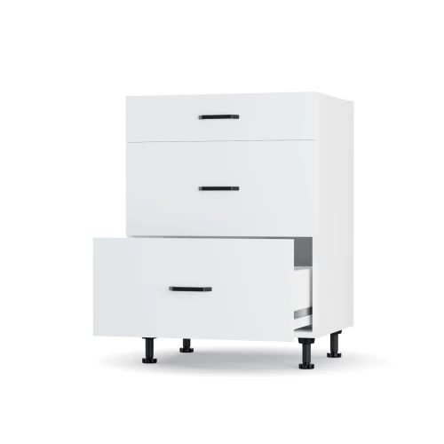 Modest Κάτω Ντουλάπι Συρταριέρα Λευκή 60X48X82Cm Modest Κάτω Ντουλάπι Συρταριέρα Λευκή 60X48X82Cm