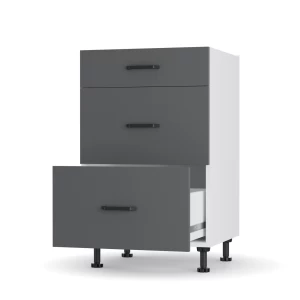 Modest Κάτω Ντουλάπι Συρταριέρα Ανθρακί 50X48X82Cm Modest Κάτω Ντουλάπι Συρταριέρα Ανθρακί 50X48X82Cm