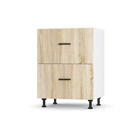 Modest Κάτω Ντουλάπι Με 2 Συρτάρια Σονόμα 60X48X82Cm