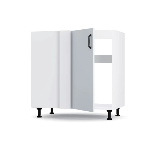 Modest Κάτω Γωνιακό Ντουλάπι Γκρι 100X48X82Εκ Modest Κάτω Γωνιακό Ντουλάπι Γκρι 100X48X82Εκ