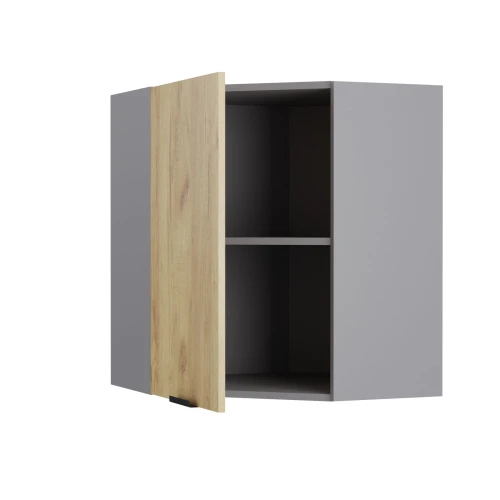 Craft Πάνω Ντουλάπι Γωνιακό Χρυσό Δρυς 60-60X30X72Cm