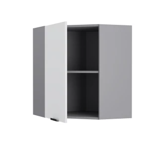 Craft Πάνω Ντουλάπι Γωνιακό Λευκό 60-60X30X72Cm