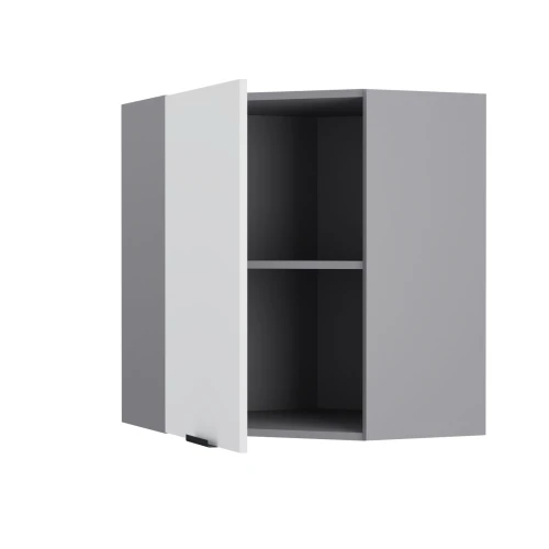 Craft Πάνω Ντουλάπι Γωνιακό Λευκό 60-60X30X72Cm