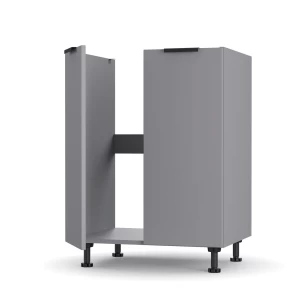 Craft Ντουλάπι Νεροχύτη Γραφίτη 60X48X82Cm Craft Ντουλάπι Νεροχύτη Γραφίτη 60X48X82Cm