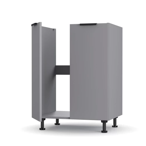 Craft Ντουλάπι Νεροχύτη Γραφίτη 60X48X82Cm Craft Ντουλάπι Νεροχύτη Γραφίτη 60X48X82Cm