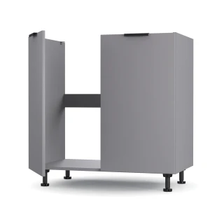 Craft Ντουλάπι Νεροχύτη Γραφίτη 80X48X82Cm