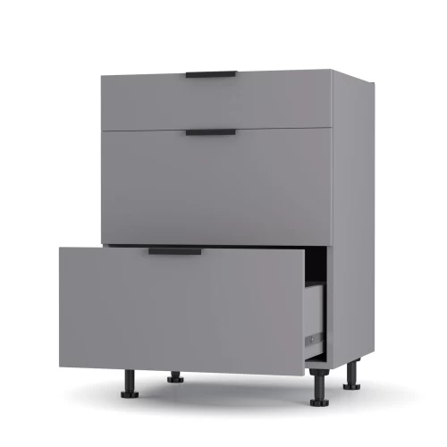 Craft Κάτω Ντουλάπι Συρταριέρα Γραφίτης 60X48X82Cm Craft Κάτω Ντουλάπι Συρταριέρα Γραφίτης 60X48X82Cm