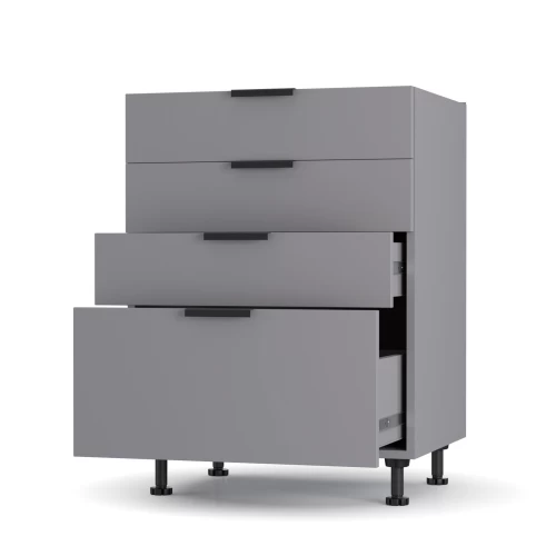 Craft Κάτω Ντουλάπι Συρταριέρα Γραφίτης 60X48X82Cm Craft Κάτω Ντουλάπι Συρταριέρα Γραφίτης 60X48X82Cm