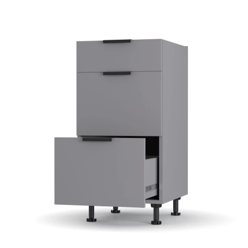 Craft Κάτω Ντουλάπι Συρταριέρα Γραφίτης 40X48X82Cm Craft Κάτω Ντουλάπι Συρταριέρα Γραφίτης 40X48X82Cm