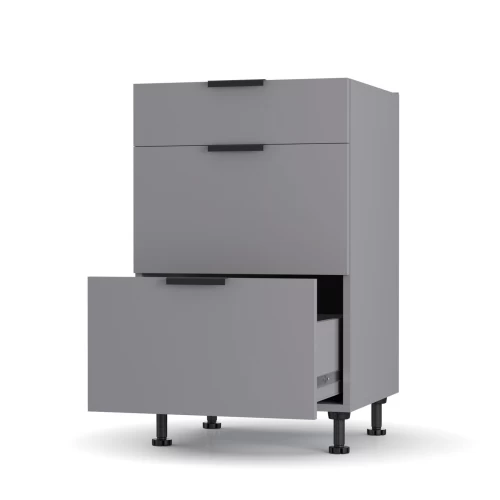 Craft Κάτω Ντουλάπι Συρταριέρα Γραφίτης 50X48X82Cm Craft Κάτω Ντουλάπι Συρταριέρα Γραφίτης 50X48X82Cm