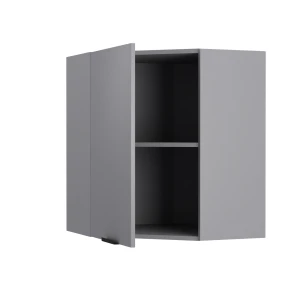 Craft Πάνω Ντουλάπι Γωνιακό Γραφίτη 60-60X30X72Cm