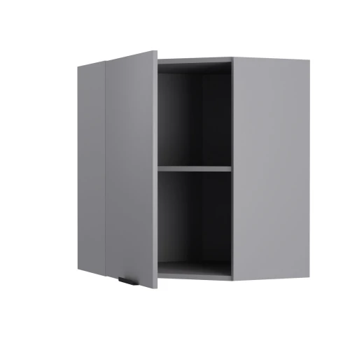 Craft Πάνω Ντουλάπι Γωνιακό Γραφίτη 60-60X30X72Cm