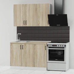 Κουζίνα Modest Σετ 4 Κουτιών Σονόμα Άνω Κουτιά 120Cm Κάτω 120Cm