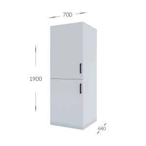 Ντουλάπα Πλυντηρίου Laundry Λευκό 70X68X190Cm