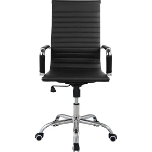 Καρέκλα Γραφείου ΔΙΩΝΗ Μαύρο PU 55x60x104-111cm