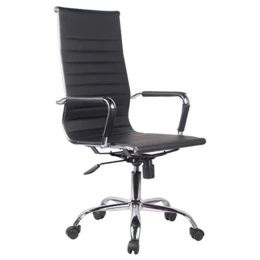 Καρέκλα Γραφείου ΔΙΩΝΗ Μαύρο PU 55x60x104-111cm