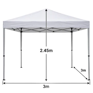 Κιόσκι OAHU Μπεζ Polyester/Μέταλλο 3x3x2.45m