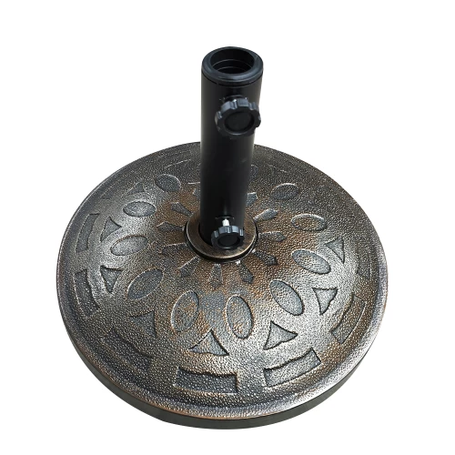 Βάση Ομπρέλας SOCOTRA 15kg Μαύρο Τσιμέντο/Πλαστικό 48x8cm