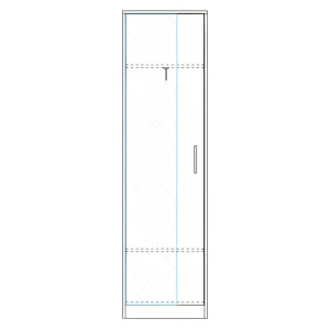 Ντουλάπα KINE Φυσικό Μοριοσανίδα 60x40x180cm