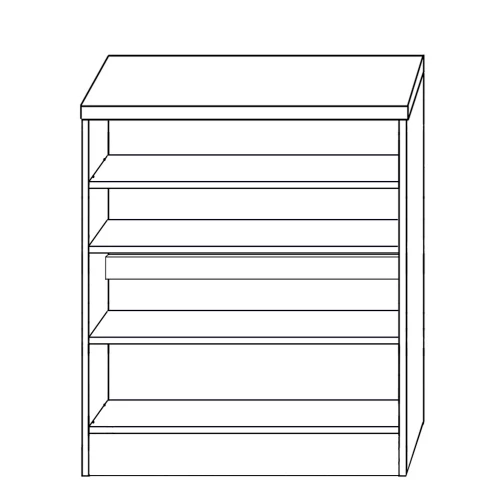 Παπουτσοθήκη HANNAH Μαύρο Μοριοσανίδα/Μελαμίνη 60x33x80cm