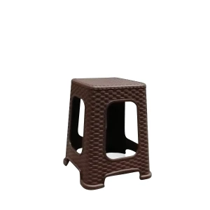 Σκαμπό Καφέ Rattan 35x35x46cm