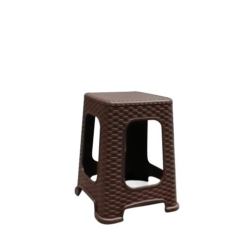 Σκαμπό Καφέ Rattan 35x35x46cm