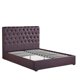 Κρεβάτι ARABIS Καφέ PU 220x160.5x120cm (Στρώμα 150x200cm)