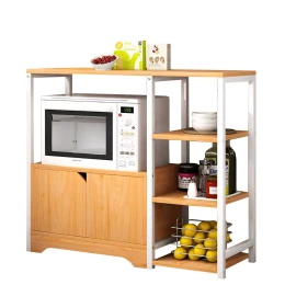 Ραφιέρα Κουζίνας LYNX Δρυς/Λευκό MDF/Μέταλλο 80x30x71cm