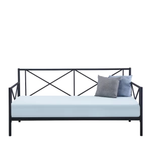 Κρεβάτι Μονό JASMINE Μαύρο Μέταλλο 208x97.6x100cm (Στρώμα 90x200cm)