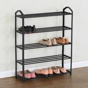 Παπουτσοθήκη DOZER Με 5 Ράφια Μαύρο Μέταλλο 62x20x79cm Παπουτσοθήκη DOZER Με 5 Ράφια Μαύρο Μέταλλο 62x20x79cm