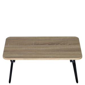 Βοηθητικό Τραπεζάκι BALLARD Πτυσσόμενο Δρυς/Μαύρο Μοριοσανίδα/Μέταλλο 53x30x22cm