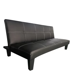 Καναπές Κρεβάτι Τριθέσιος ERYNDOR Μαύρο PU 186x90x82cm
