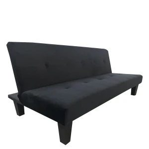Καναπές Κρεβάτι Τριθέσιος NAHELE Μαύρο Ύφασμα 179x82.5x78cm