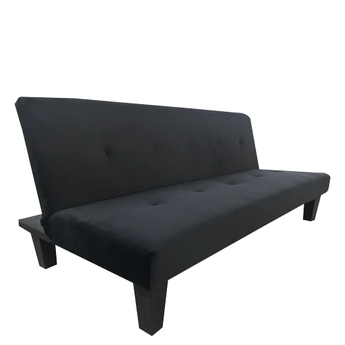 Καναπές Κρεβάτι Τριθέσιος NAHELE Μαύρο Ύφασμα 179x82.5x78cm